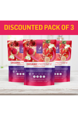 Organic ProteinFix Strawberries and Cream - Discounted pack of 3